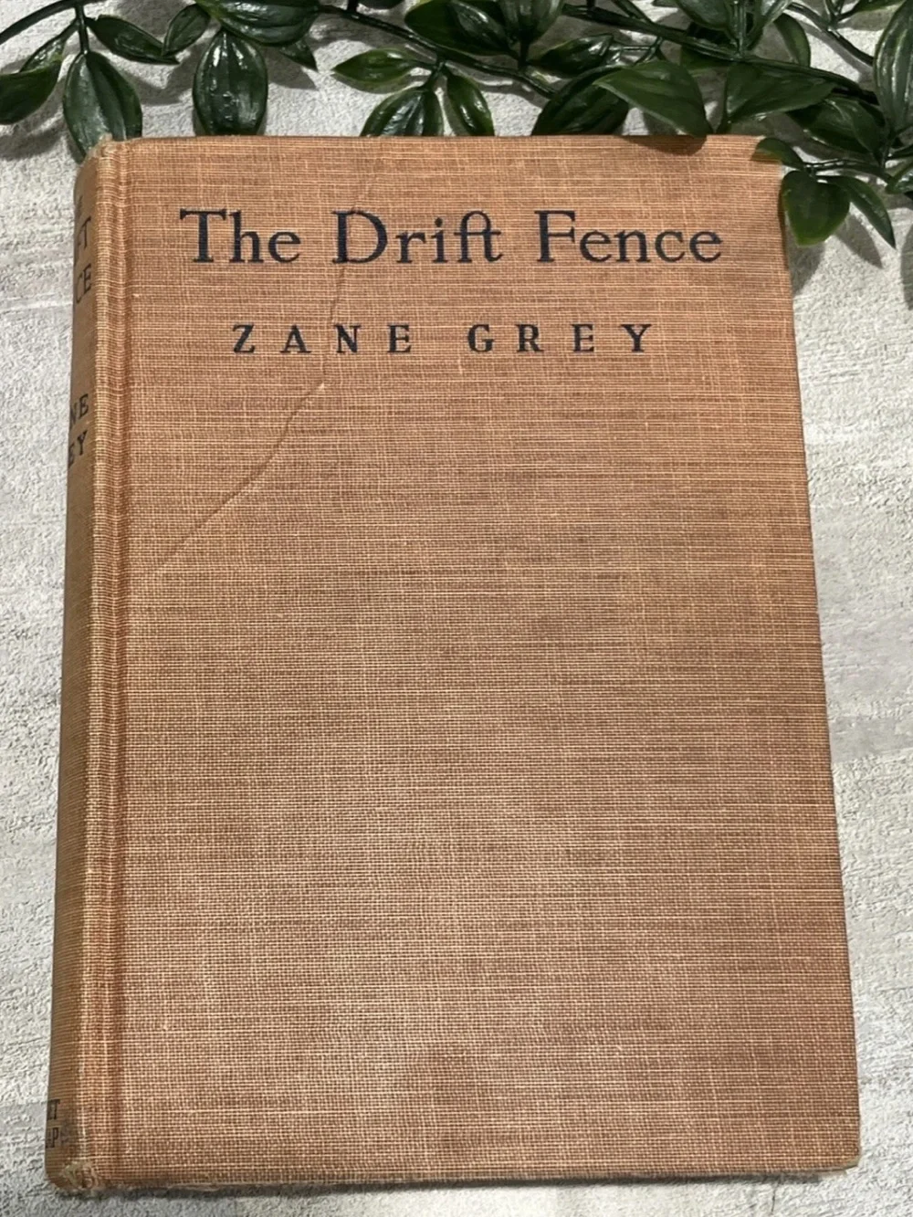 Vintage 1993 Hardcover Western Book 1st Edition by Zane Grey 'The Drift Fence'